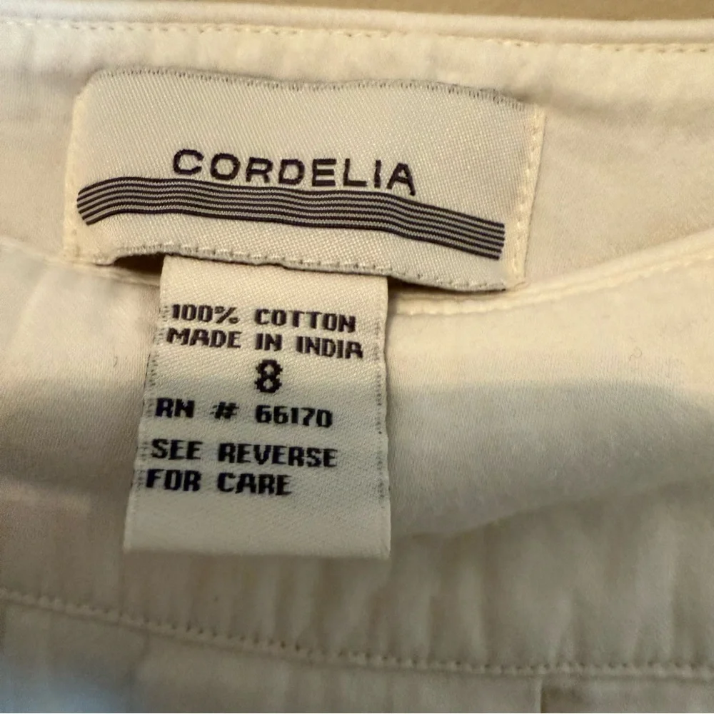 Anthropologie Cordelia 100% Cotton A-Line Knee Length Skirt Size 8 Moss Grotto - Picture 3 of 5